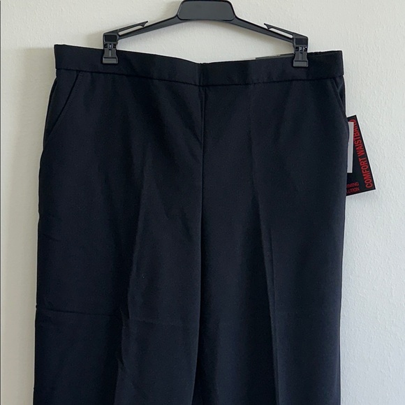 Briggs Black Dress Pants Size 14 Short Comfort Waistband Slimming Solution NWT - Picture 3 of 5
